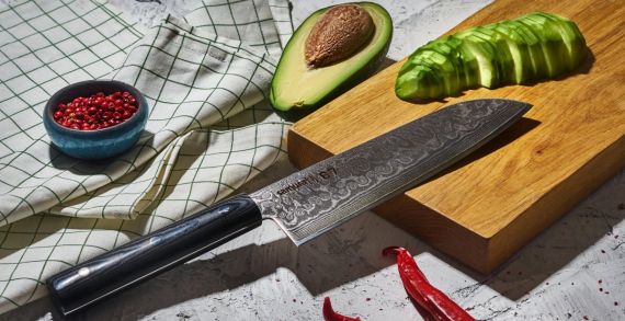 Damascus 67 Knife Set od Santoku