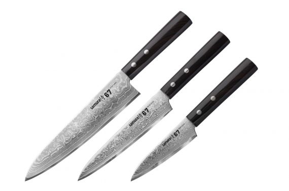 Kitchen knives with Japanese steel 